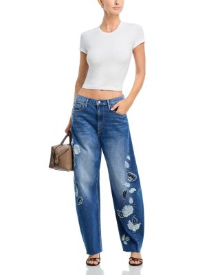 Parker Barrel X Floral Foliage in Medium Wash