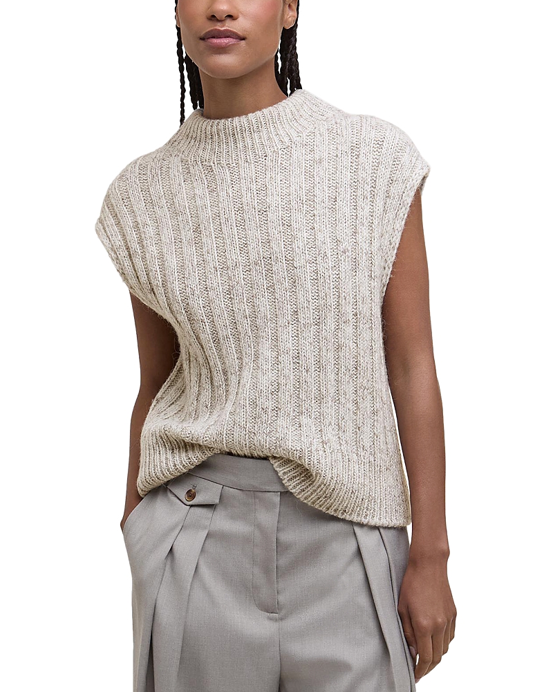 Barbour Anastasia Wool Blend Sweater Vest In Neutral