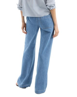 Dunford High Rise Wide Leg Jeans in Amethyst Forest