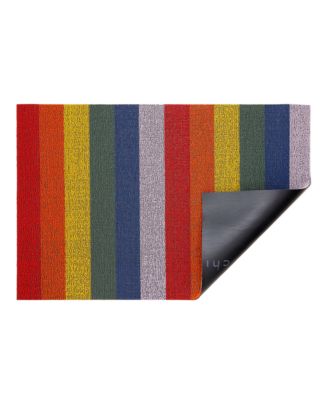 Pride Stripe Shag Doormat, 18" x 28"