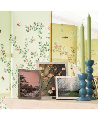 Lacquered Bobbin-Shaped Candlestick, Medium