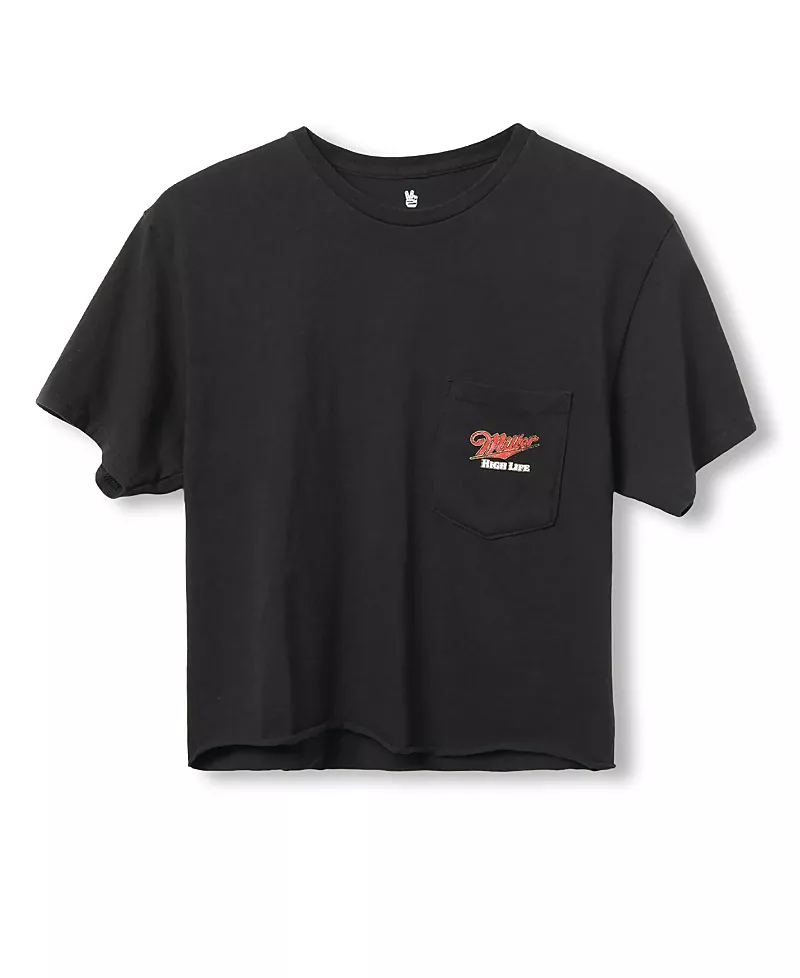 Junk Food Clothing Women's Miller High Life Flea Market Crop Tee