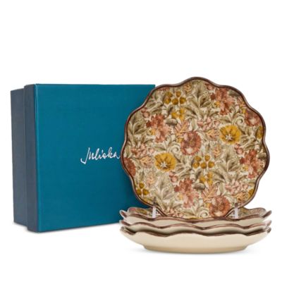Willa Amber Cocktail Plates, Set of 4