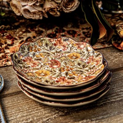 Willa Amber Cocktail Plates, Set of 4