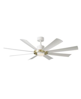 Fans Aura 60in Selectable 2700-3000-4000-5000K LED Indoor or Outdoor Smart Home Ceiling Fan