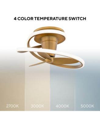 Veloce 28" Selectable 2700-3000-4000-5000K LED Indoor Smart Home Fandelier