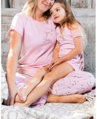  Printed Organic Cotton Two-Piece Pajama Set