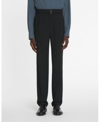 Straight Fit Wool Pants