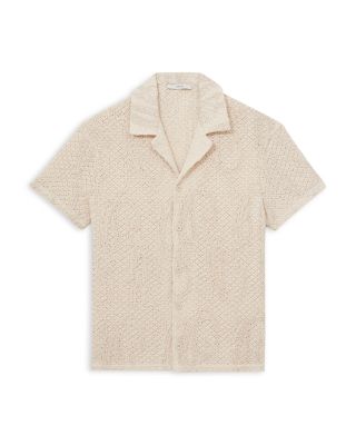 Finn Embroidered Crochet Camp Sweater