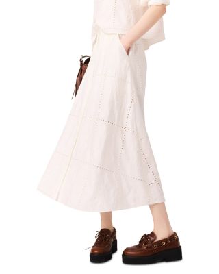 Embroidered Midi Skirt - Exclusive