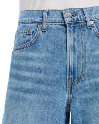 Kasey Mid Rise Wide Leg Jeans in Bright Lakeshore