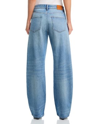 Alida High Rise Bowed Leg Jeans in Cleo