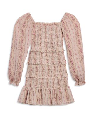 Girls' Laila Sheer Sleeved Dress - Big Kid