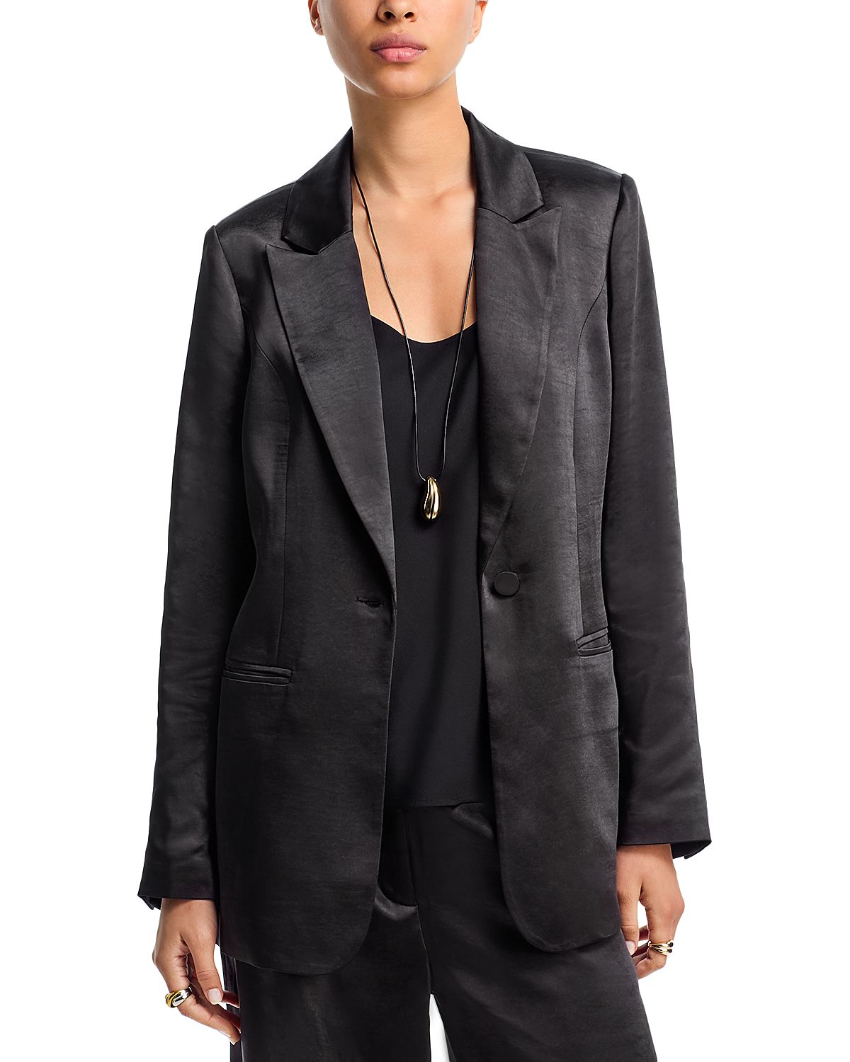 Aqua Satin Blazer - Exclusive