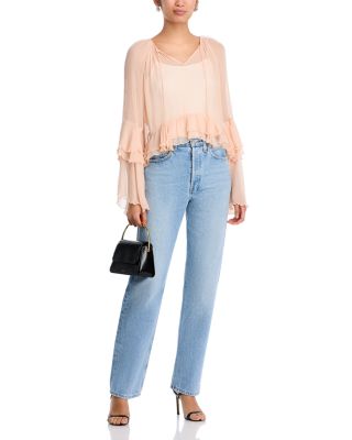 Margaery Ruffle Tiered Long Sleeve Top