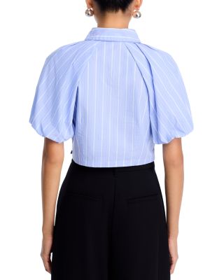 Reece Striped Puff Sleeve Shirt