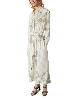 Cream Button Front Dress