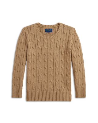 Boys' Cable-Knit Cotton Sweater - Little Kid