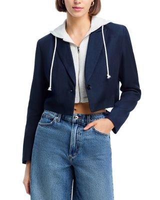 Drew Twofer Cropped Blazer