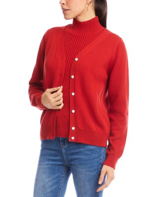 V Neck Cardigan Sweater 