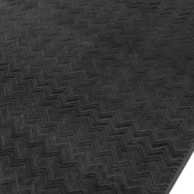 Chalk Cotton Zigzag Bathmat