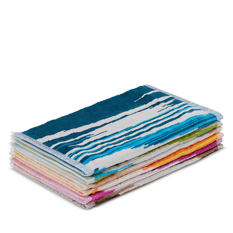 Missoni Fiammetta Cotton Face Towel, Set Of 6 In Blue