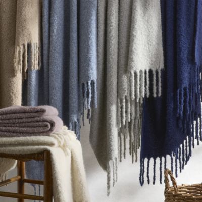 Poncho Suri Alpaca Boucl&amp;eacute; Throw