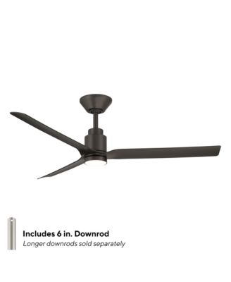 Fans Smooth 52 in Selectable 2700-3000-4000-5000K LED Indoor or Outdoor Smart Home Ceiling Fan