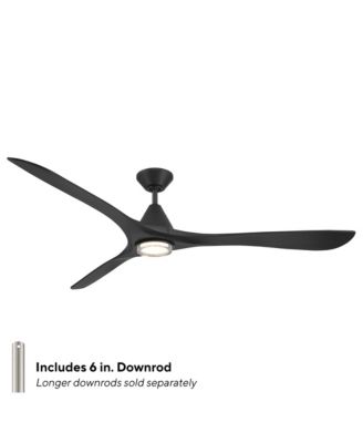 Fans Carve 72 in Selectable 2700-3000-4000-5000K LED Indoor or Outdoor Smart Home Ceiling Fan