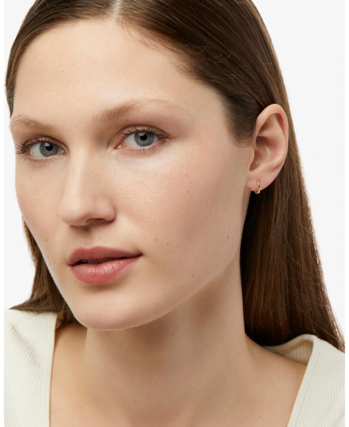 Gold Huggie Hoops Earrings