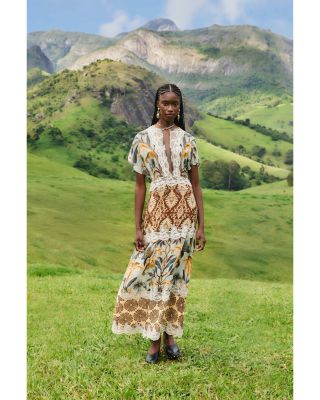 Snake Garden Maxi Dress