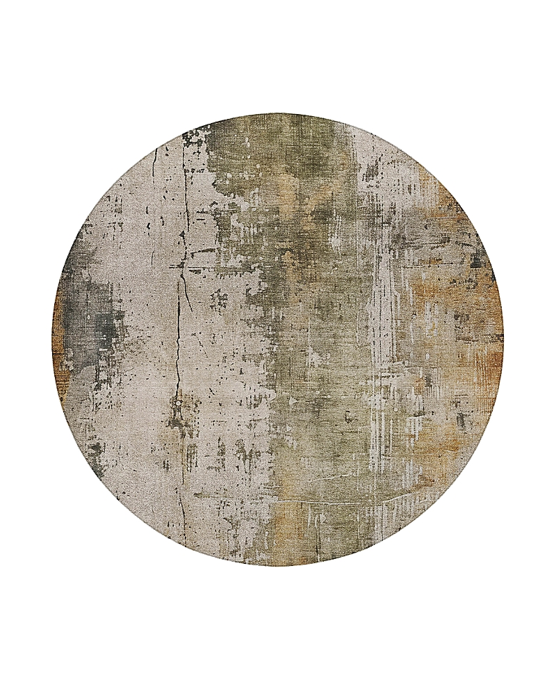 Dalyn Rug Company Dalyn Kochi Washable Kc14 Round Area Rug, 8' X 8' In Gray