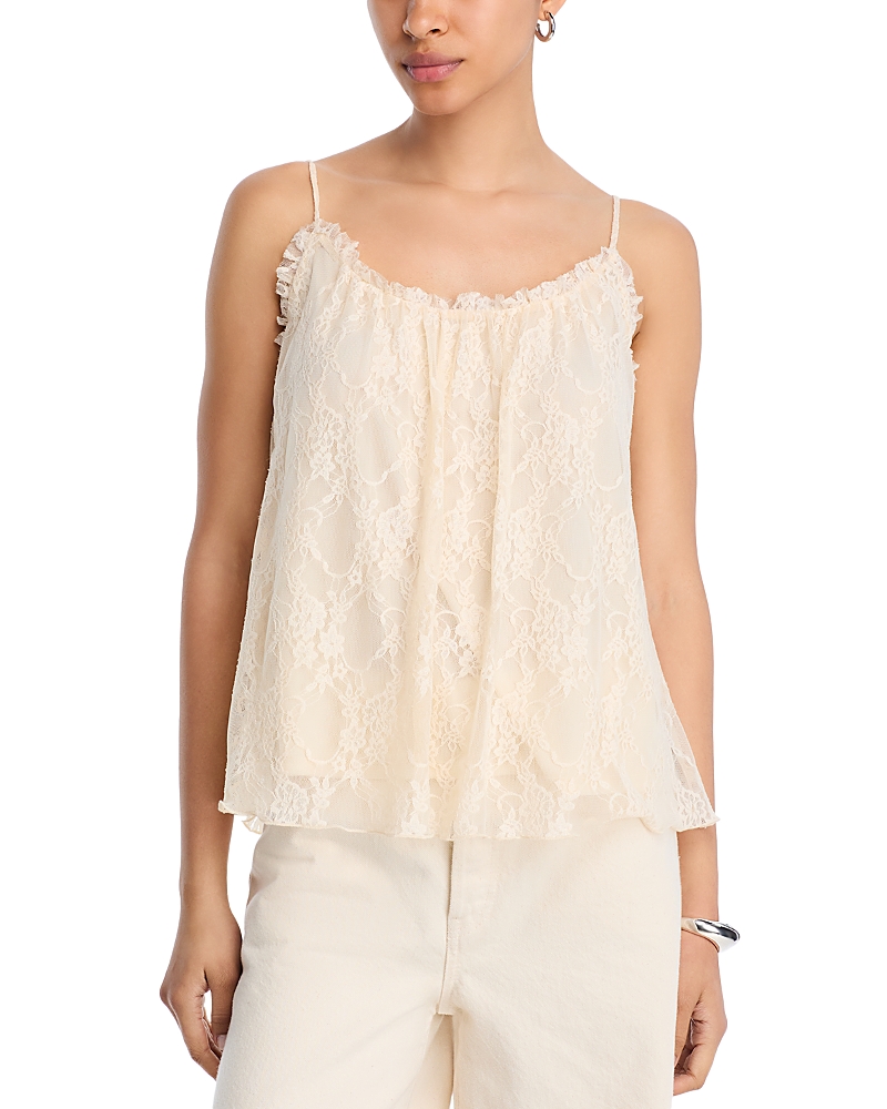 Aqua Lace Cami Top - Exclusive In White