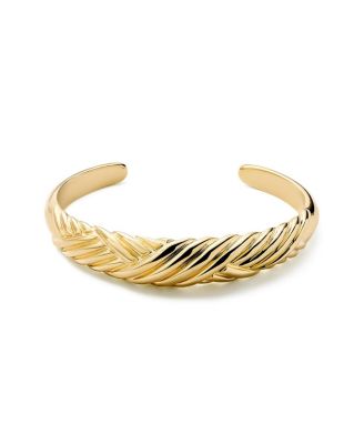 Kamilla Brass Gold Cuff Bracelet