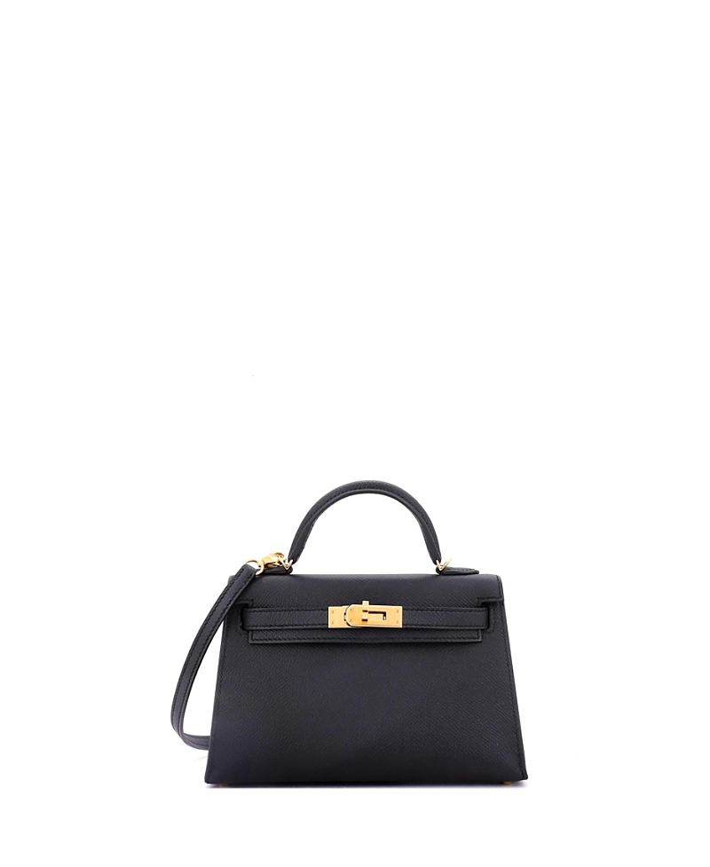Pre-owned Pre-owned Hermes Hermes Kelly 20 Handbag Black Epsom With Gold Hardware