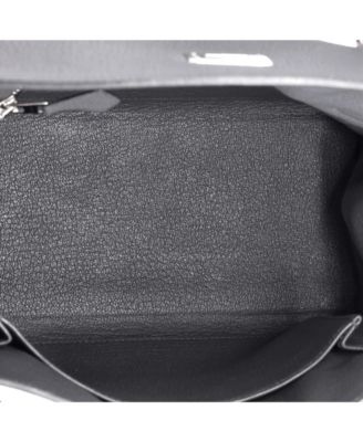 Kelly 25 Handbag Grey Togo with Palladium Hardware