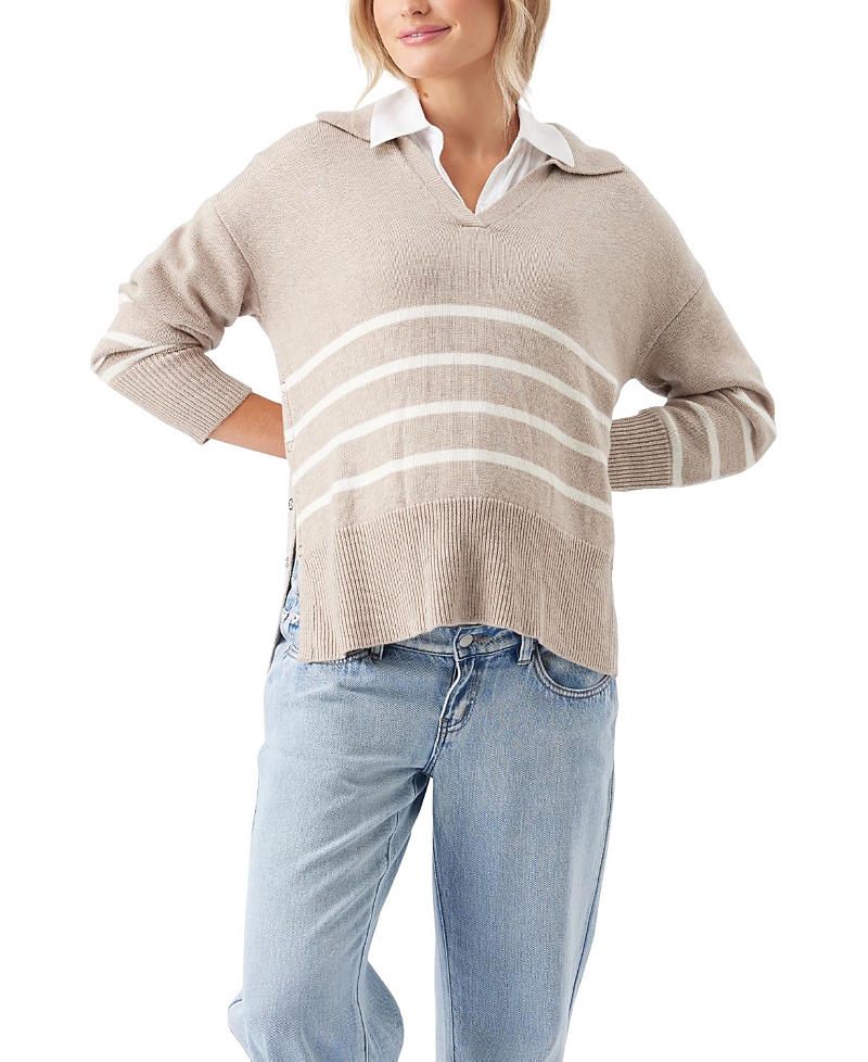 Ripe Maternity Lori Nursing Knit Sweater In Neutral