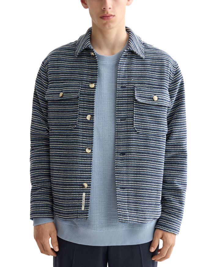 Structured Striped Overshirt