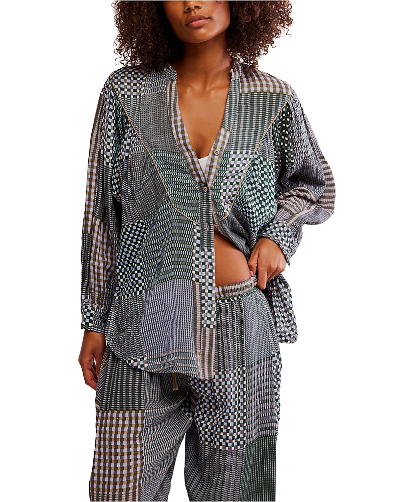 Free People Night After Night Pajama Shirt