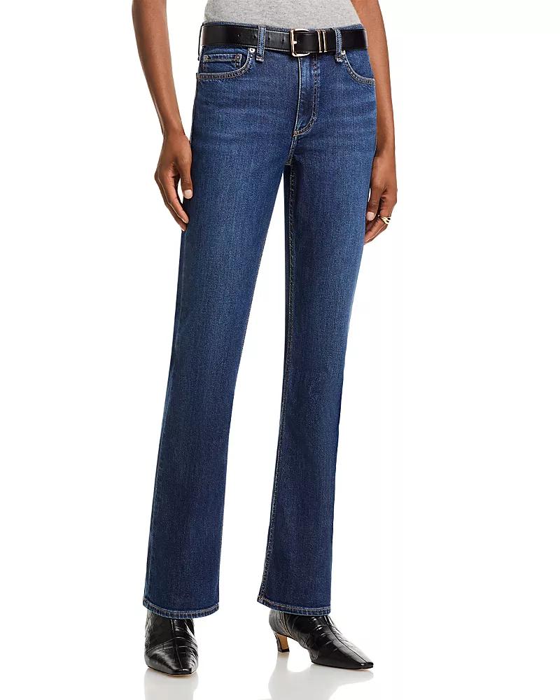 rag & bone Peyton Mr. Full Length Mid Rise Bootcut Jeans in Rhinebeck