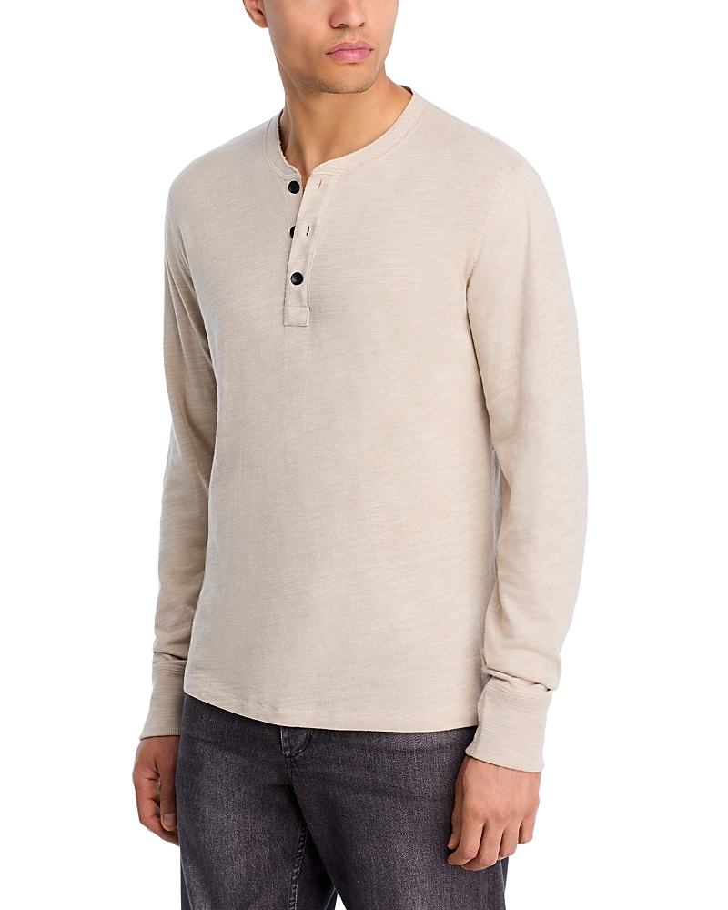 Rag & Bone Classic Flame Henley Lttan In Neutral