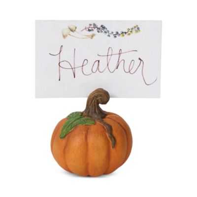 Forest Walk Pumpkin Place Card Holders, Set of 4