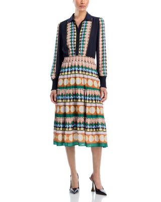 T Tahari - Tiered Midi Dress