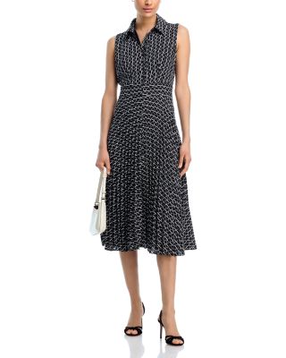 Button Front Midi Dress