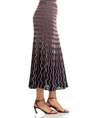 Aliza Wavy Striped Skirt