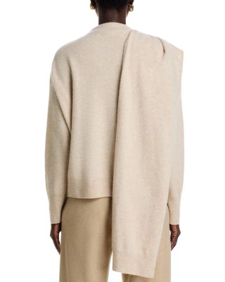 Wool & Cashmere Draped Sweater