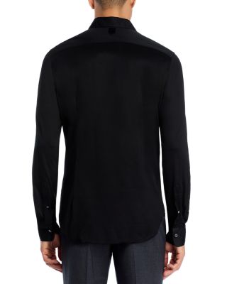 Canali Cotton Jersey Slim Fit Sport Shirt