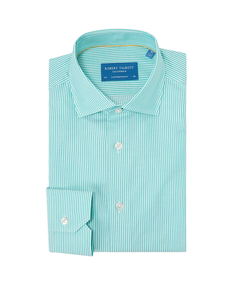 Robert Talbott Reynolds Stripe Twill Shirt in Contemporary Fit