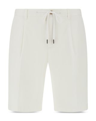 Cotton Stretch Drawstring Bermuda Shorts