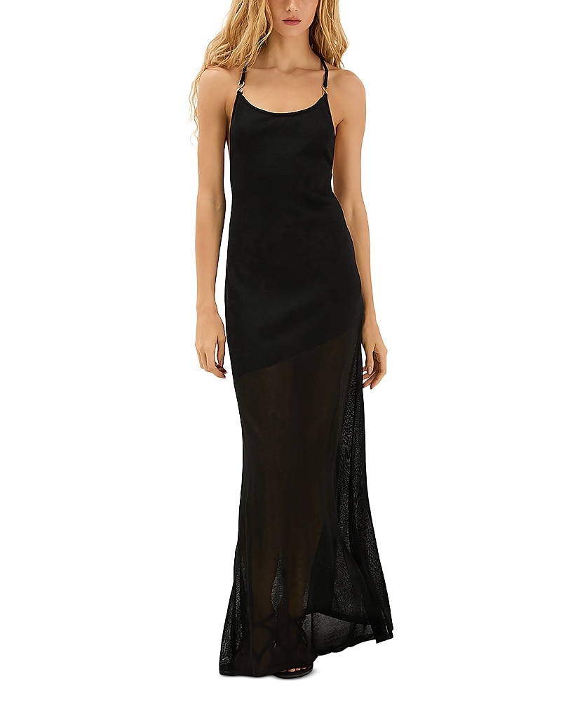 Vix Paula Hermanny Vix Daphne Maxi Dress Swim Cover-up In Black